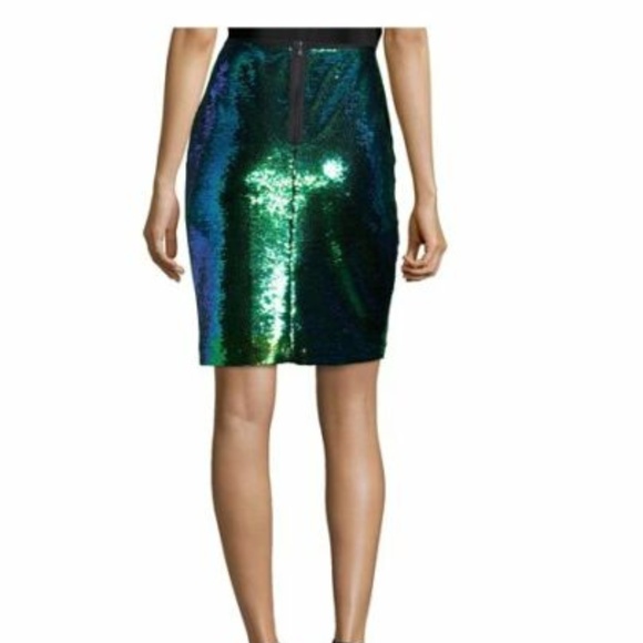 Shoshanna Green Mermaid Sequined 'Alycia' Pencil - Picture 2 of 2